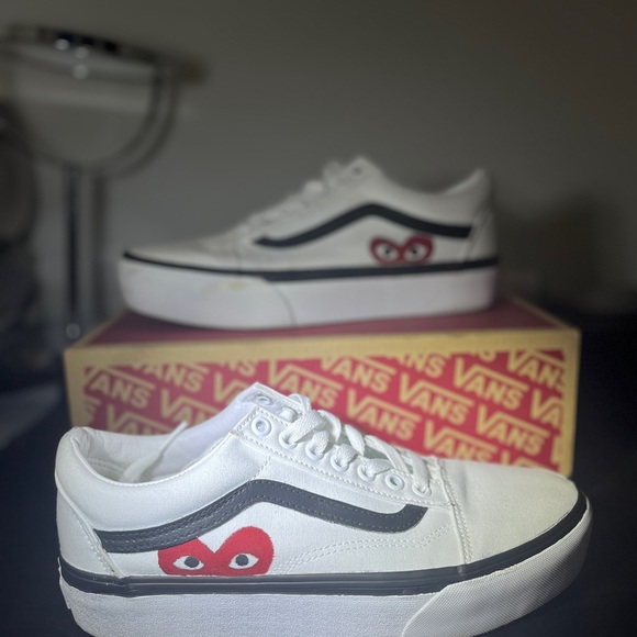 Vans Shoes - Custom Old Skool Vans ( Comme Des Garçons Play )